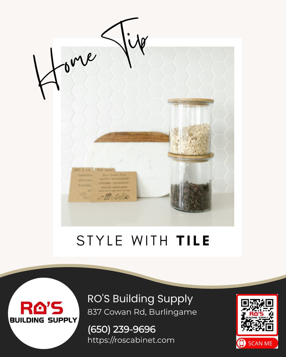 Show your style with some tile! There is so much you can do with tile, from backsplashes to flooring to walkways and patios- the possibilities are endless! 

#flooring #tiles #bayareatiles #bayareafloorings #designtips #backsplash #designhacks #hacks #tips #flooring #tiledfloor