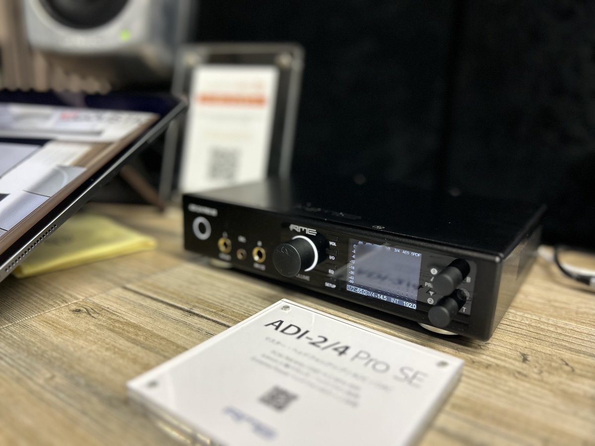 musicecosystems's tweet photo. #RME ADI-2/4 Pro SE
RMEの誇る #ADI2 シリーズ最上位モデル。至極のサウンドを試聴できる貴重な機会です。この本体価格から5%オフは大きい…!(4/5)
https://t.co/7Q8AcB6538 https://t.co/sp3VRW3t1l