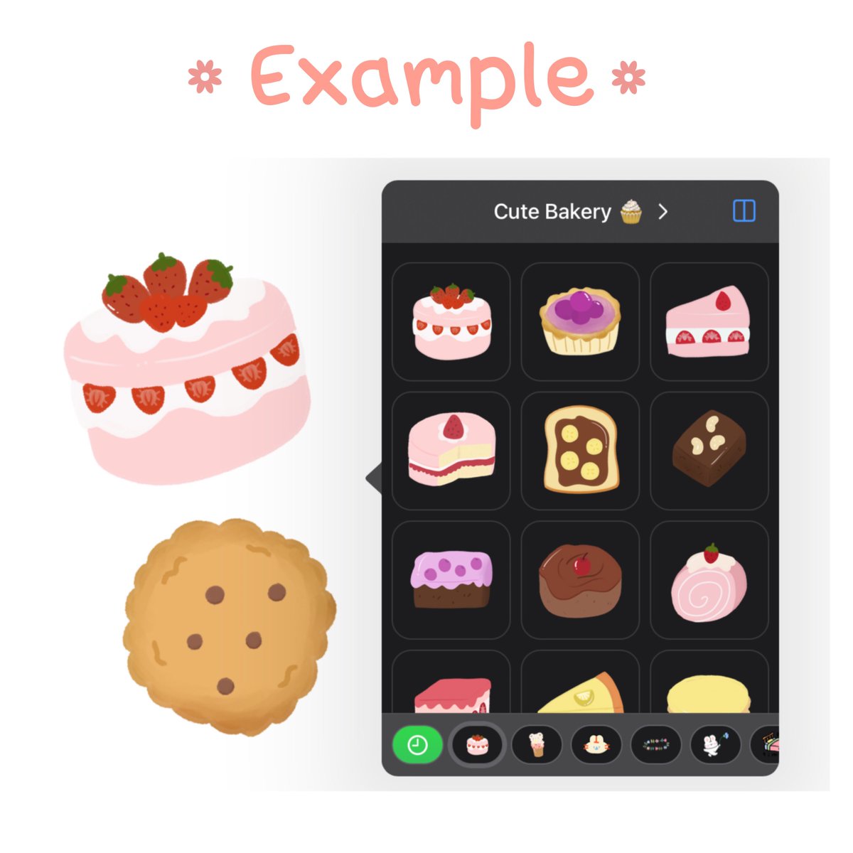 Sunnydesigny's tweet image. คลอดน้องสติ๊กเกอร์เซ็ตแรกแล้วค่ะ น้องมาในธีมเบเกอรี่ มีทั้งหมด 14 ตัวด้วยกัน 🍪

Available in Line My Shop, Ko-fi, Gumroad 🍰

ราคา 29฿ 

🧁openlink.co/sunnydesigny🧁

#Goodnotes #digitalsticker #kawaiisticker #digitalplanner #goodnote5 #kofishop #ขายpng