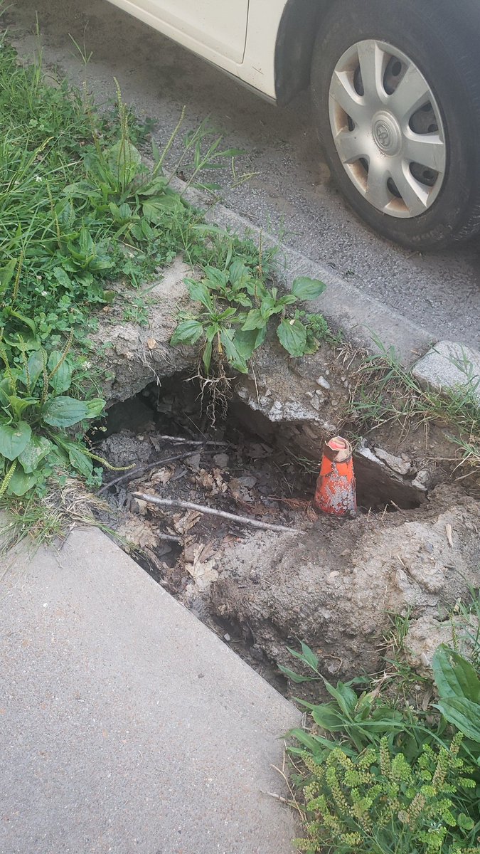 @stlcsb hey there a big hole across from 3526 s Compton, in Gravois Park. Its been growing for a year.