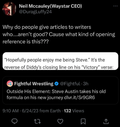 Sean Ross Sapp of Fightful.com on Twitter: ""give articles to?" You