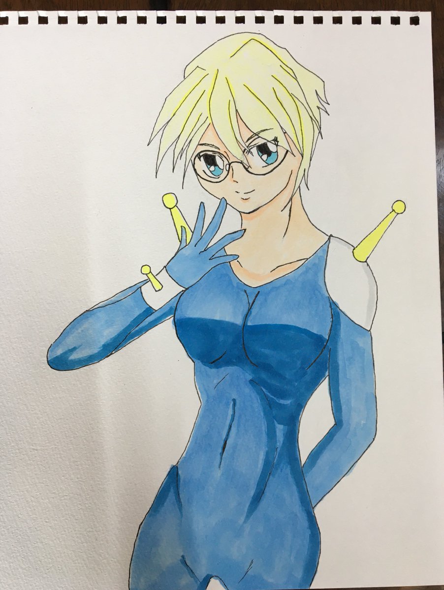 「部屋掃除してたら 高校生の時に描いたにカトリーヌお嬢様の アナログ絵見つかったよ」|Dboy@カトリーヌ画集25%のイラスト