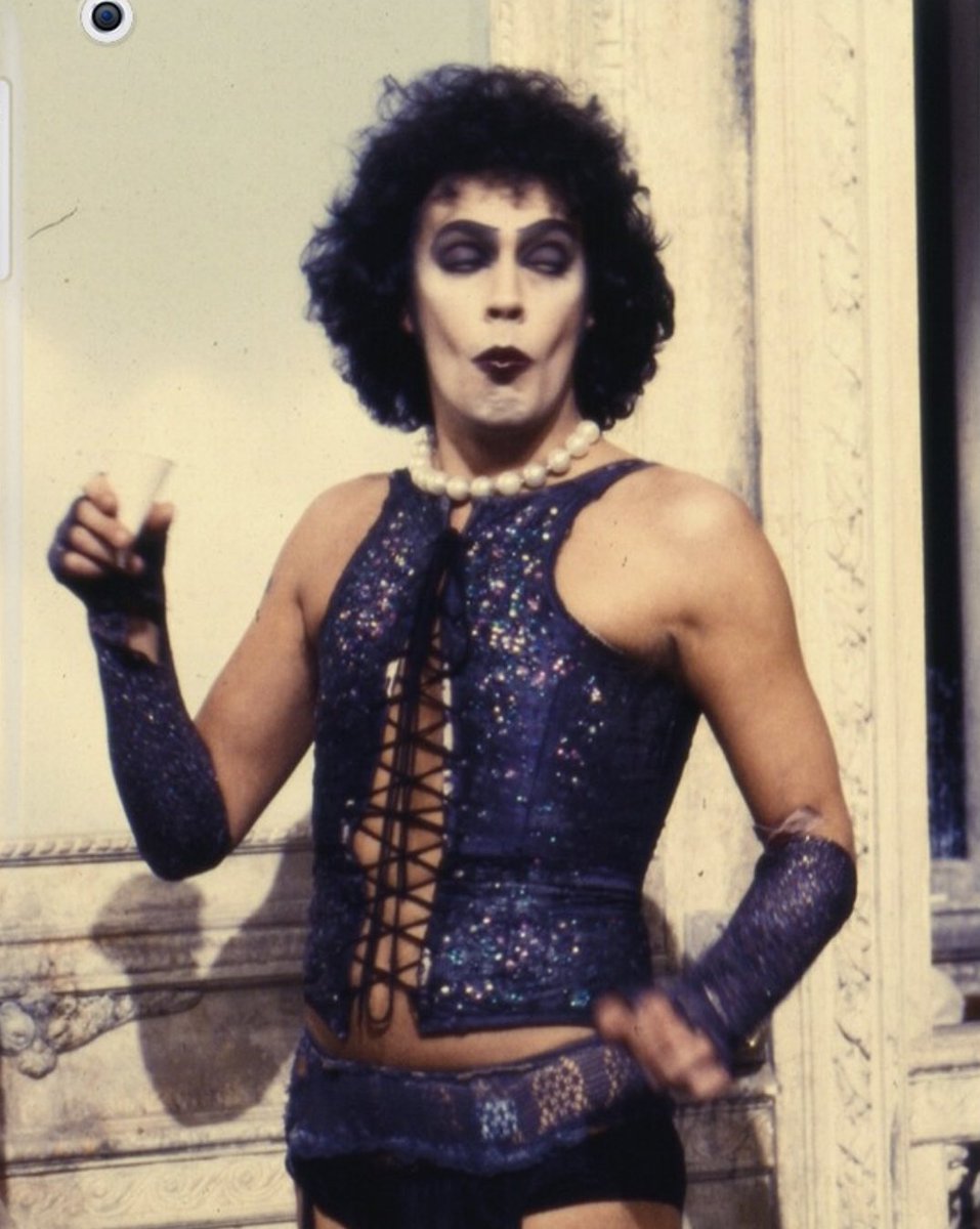 Canon LGBTQ+ Character of the Day. 

Dr. Frank N Furter #RockyHorrorPictureShow 
#timcurry

#HappyPrideMonth 🌈