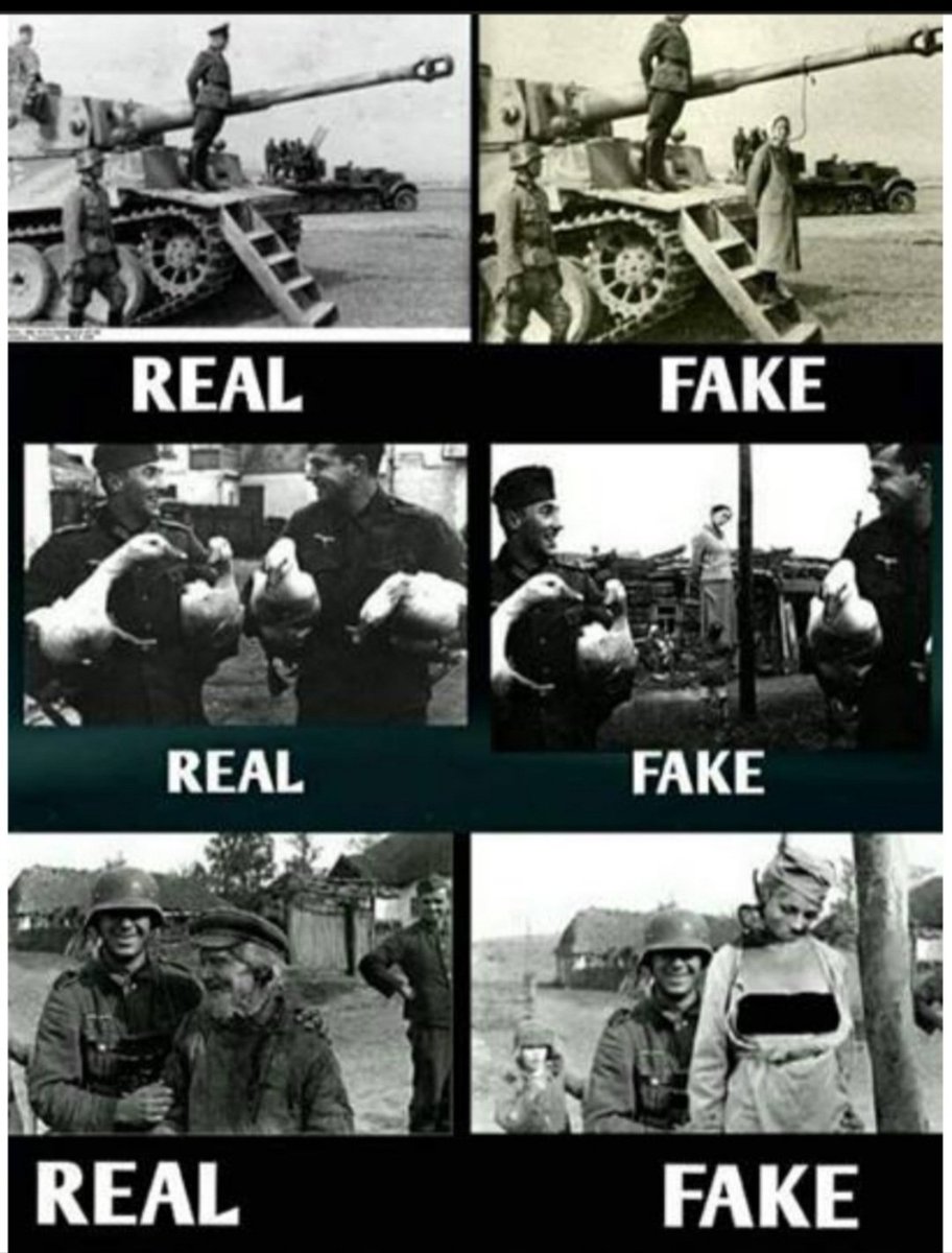 Photoshopped pictures to justify the war.
Official #WWII narrative is collapsing