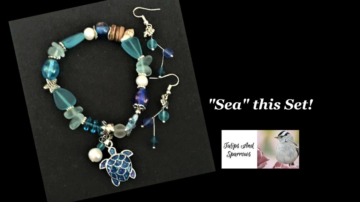 #seaglassjewelryset #seaglassjewelry #jewelryset #turtlejewelry #pearljewelry #junebirthstone #pearlbracelet #beachjewelry #woodbracelet #starfishbracelet #charmbracelet #bluejewelry #beachglassjewelry #beachglassbracelet #seashellbracelet tulipsandsparrows.etsy.com