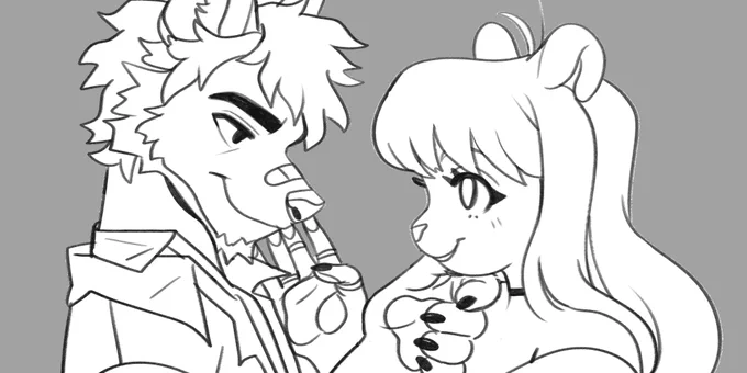 A commission WIP 🖤