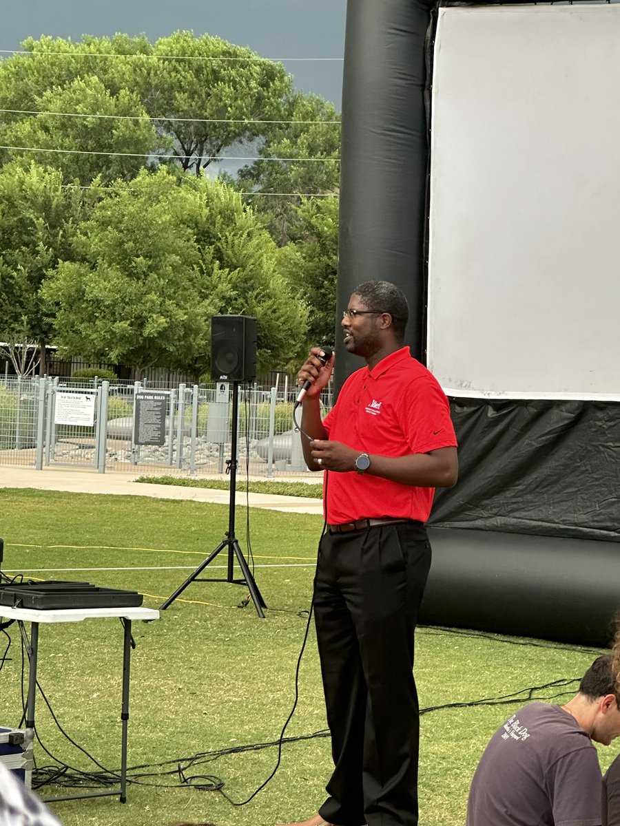 Movie night at Woodchase Park was so much fun, before the rain!#AliefProud