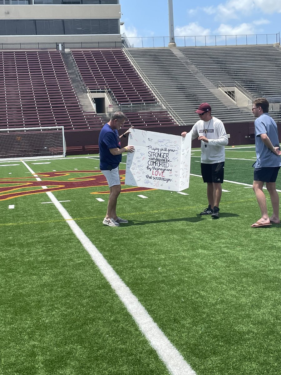 DPHSMensSoccer's tweet photo. Wow. 20 teams, Dozens of volunteers, 8 hours, and over $11,000 raised to help our beloved PALs Teacher - Sherri Moody. 

Thank you to everyone involved to give up a Saturday, play a little soccer, and show our love for a truly remarkable Teacher and her family. This is Deer Park! https://t.co/98KQhWxame