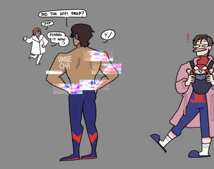 when the wifi goes out :/ #AcrossTheSpiderverse #MiguelOHara