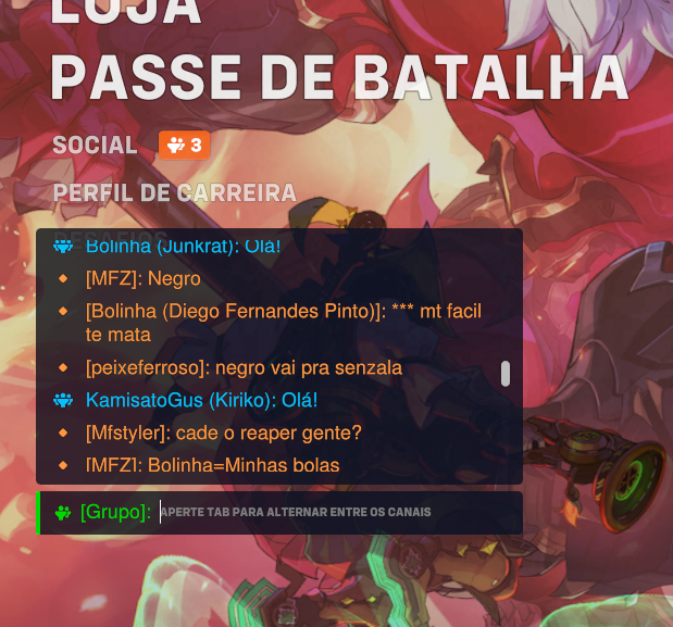 Sabe qual e o melhor negocio da <a href="/OverwatchBrasil/">Overwatch</a>  e que a gente reporta o pessoal por Homofobia e tudo mais e nunca vejo um retorno se quer falando que a pessoa foi punida... Agora de mandar GGEZ no chat a gente e banido por 30 dias.
E vamos a hipocrisias no #PrideMonth