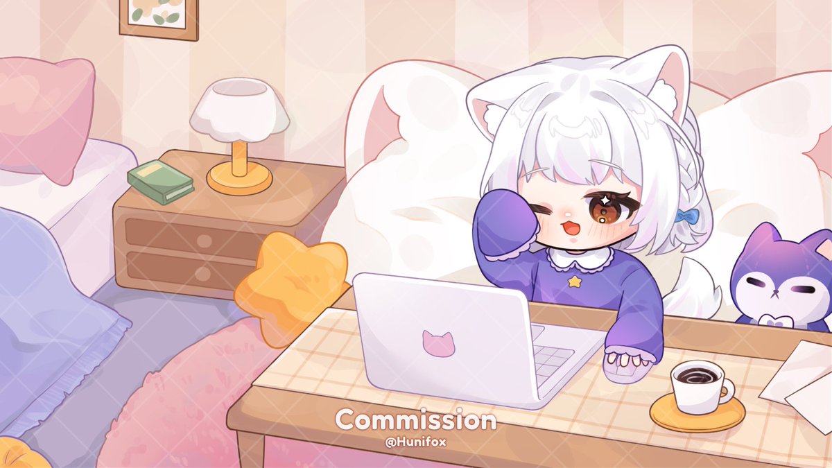 Hunifox's tweet photo. ✨委託展示✨
待機畫面繪製
來自可愛嚕比的委託🤍
#Hunicomm https://t.co/UPEeBx4rSR