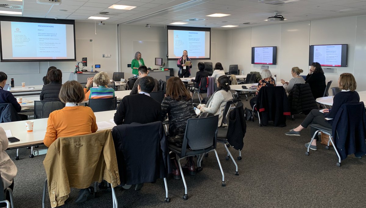 Listening to Sylvie Bouchard <a href="/INESSS_Qc/">INESSS</a> and member of  <a href="/INAHTA_Network/">INAHTA</a> presenting the impact of their HTA on use of Paxlovid in Canada, with a continued literature review ending this year. The room is full. #HTAi2023Adelaide <a href="/HTAiOrg/">HTAi</a>