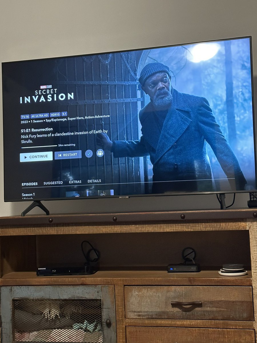 Finally watching! #SecretInvasion @marvel @MarvelStudios @DisneyPlus @SecretInvasion @SamuelLJackson @DonCheadle 
@CobieSmulders