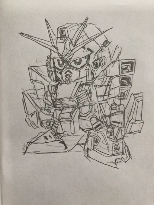 10分で描いてみたガンダムF90