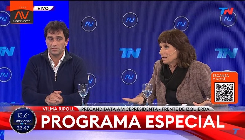 "Nosotros vamos a acompañar a la gente y hacer lo que tiene que hacer la izquierda, organizar la lucha para resistir el ajuste. Porque la comida que llega a los comedores no se puede comer y los salarios no alcanzan".

🗣️ <a href="/vilma_ripoll/">Vilma Ripoll 💚</a> en #ADosVoces