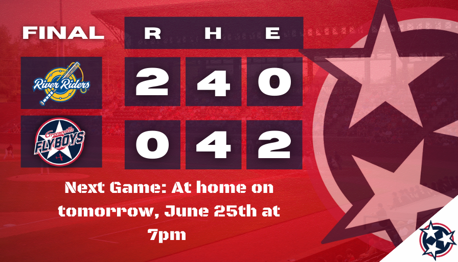 A tough loss on Star Wars night, but not all hope is lost for the galaxy. We'll run it back tomorrow at 5:30 for Faith and Family night at the ballpark! #WeStayFly