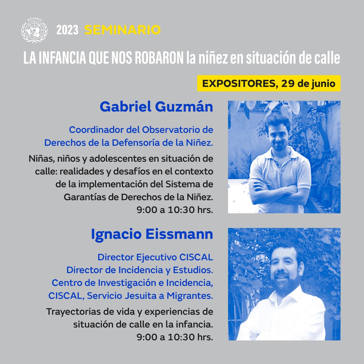 paralaconfianza's tweet photo. ¿Ya te inscribiste? 🤔Te invitamos a conocer al segundo grupo de expositores de este seminario organizado por @ACHNU . Recuerda que puedes encontrar el programa y formulario de inscripción en el siguiente link 
👉https://t.co/XJ9rrG65cx https://t.co/OjvEHAQaH9