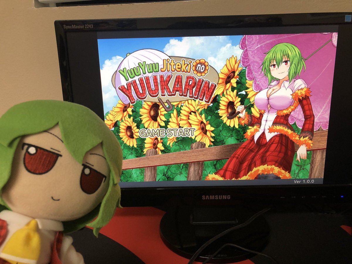yuuka's tweet photo. look at me!!1 on the tv hahha :PP https://t.co/RSVxwTxHOn