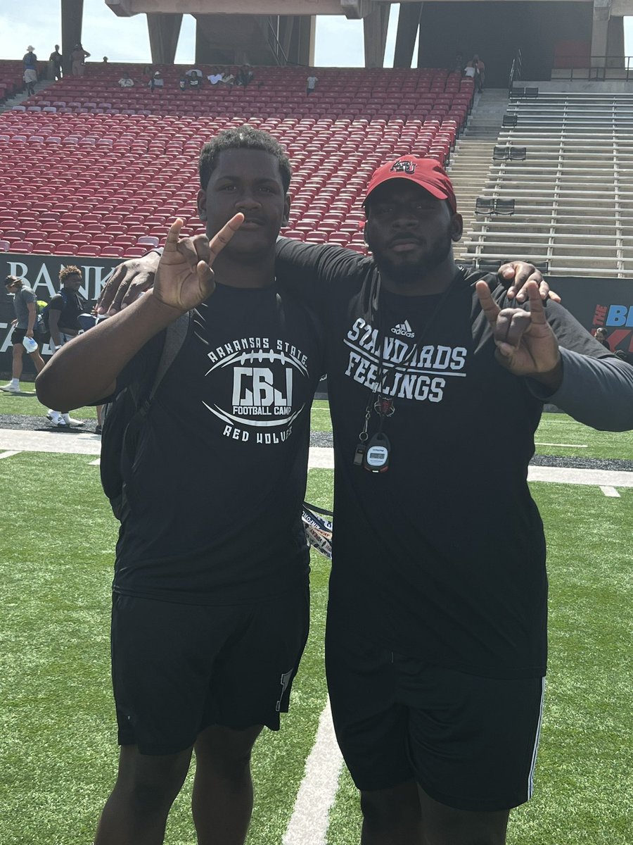 TrayshonShaw's tweet photo. Had a great day today! Thank you!! can’t wait to be back next time #WolvesUp @AStateFB @AStateFB_Rec @CoachZacSias @HHSMustangs @DlineCoachEd @Scout_ScottC https://t.co/TOjiygeVyx