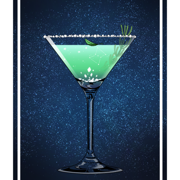 head trip: a bitter drink with an absinthe base that'll have you getting intimately familiar with the voices in your head!