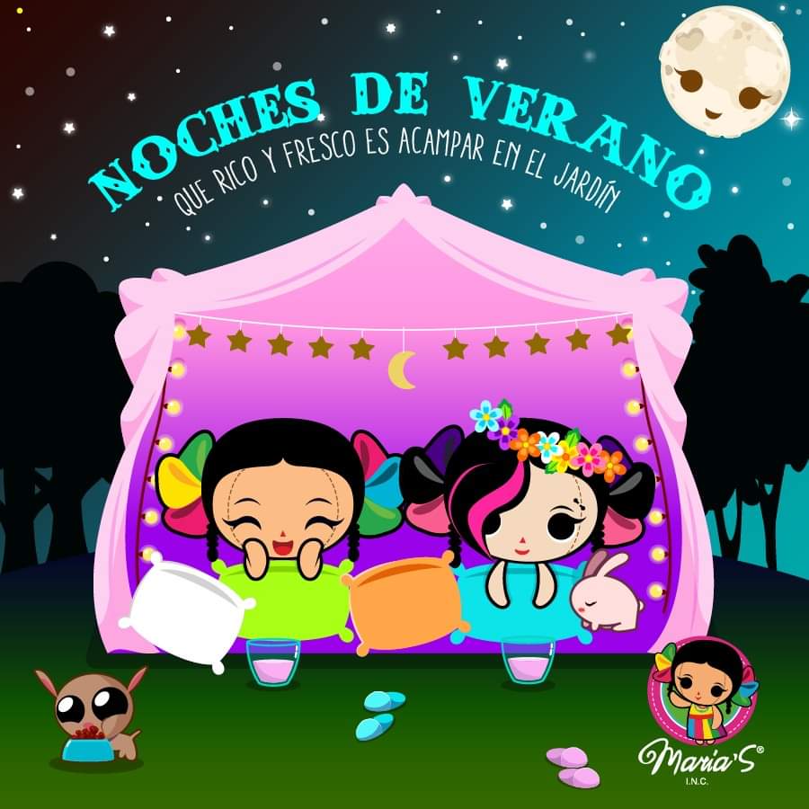 LasMariasINC's tweet photo. ¡Para el verano caluroso, nada como al aire libre! 🌝🌛🌬⭐️

#MaríasINC #NochesDeVerano #Acampando #Emmari https://t.co/5YBtNQHzB4