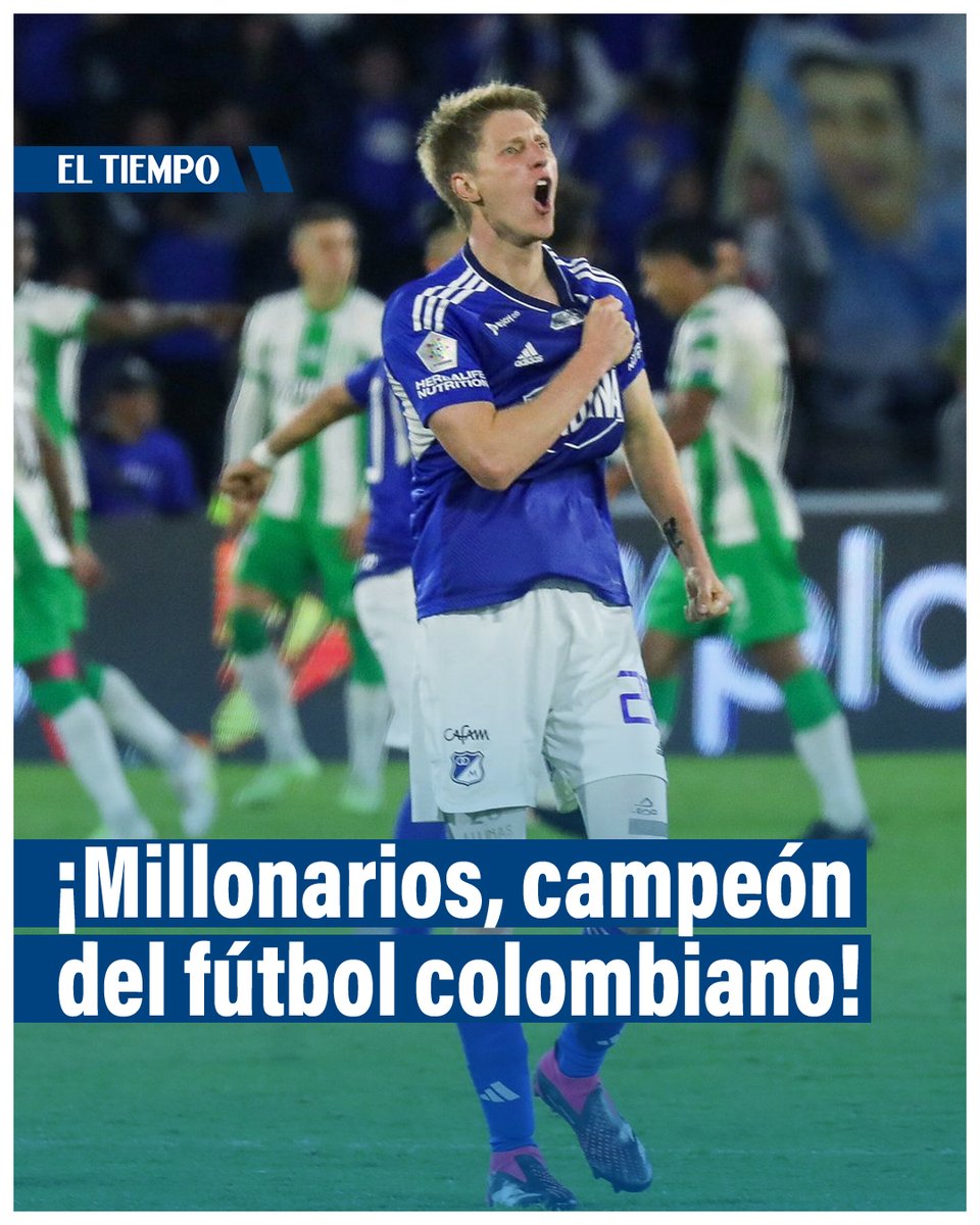 ⚽️ ¡CAMPEÓN MILLONARIOS! ⚽️ ► eltiempo.com/deportes/futbo…