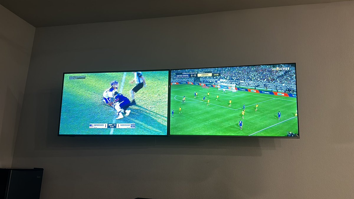 RyanTWilliams16's tweet photo. @USAMLax and I thought I was enjoying my 2 screens https://t.co/P27glvlXFm