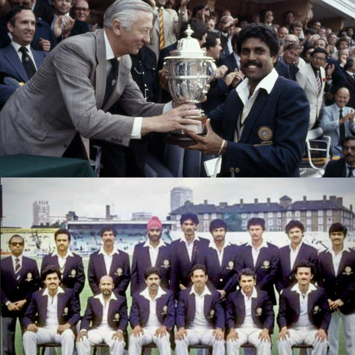 WasimJaffer14's tweet photo. It always seems impossible, until it's done! 🏆 This moment changed the game in India, it made us believe we could be the best 🙌🏽 🇮🇳 #1983WorldCup #OnThisDay https://t.co/5KeKAbO8Cm