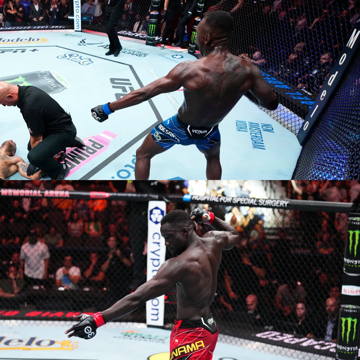 Exact Similar 🏹🔥

Israel Adesanya X David Onama 🤝🏻

📸:- UFC 

#DavidOnama #IsraelAdesanya #UFCJacksonville #UFC #Insidesport #MMA