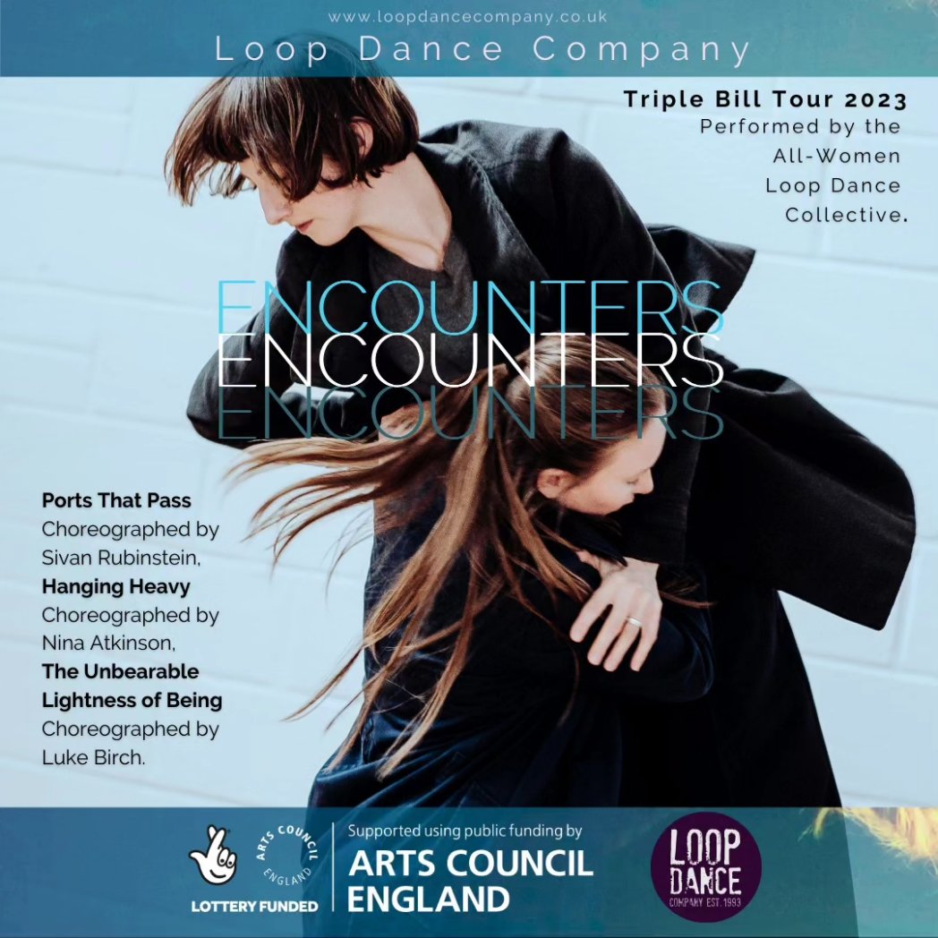 The official image ✨
Appreciate that hair-ography.

Encounters Tour launches on 5th July, with more dates to be announced soon.

LOOP DANCE COMPANY 2023 TOUR

#contemporarydance
#DanceTour #Choreography #ACEsupported #lotteryfunding #ukdance