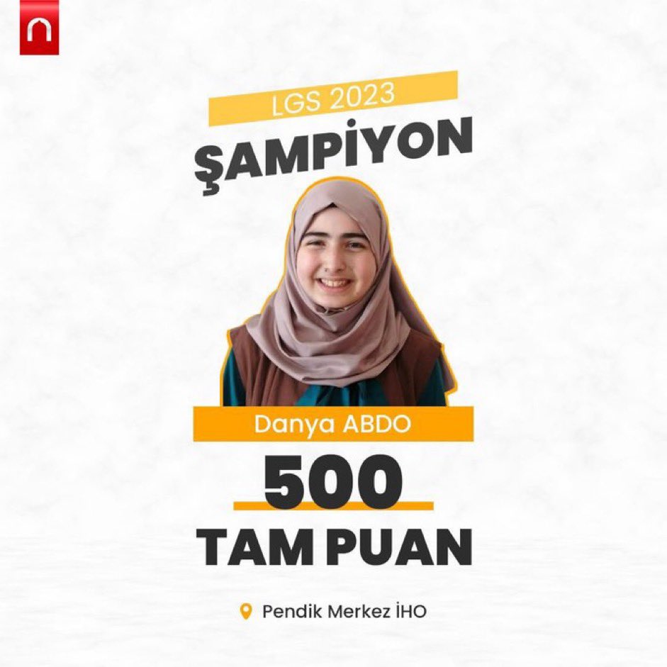 Suriyeli Danya Abdo LGS’de 500 tam puan alarak Türkiye birincisi oldu 🥹😍 Pendik Merkez İmam Hatip Ortaokulu öğrencisi Danya tebrikler 💐 gülümsedin gülümsettin …