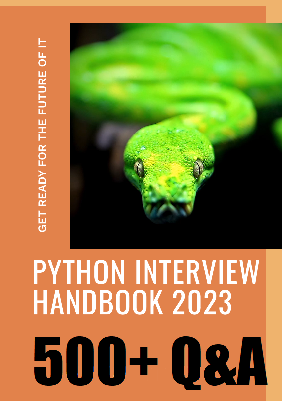 The Python Interview Handbook 2023: Your Ultimate Guide to Crack Any Python Interview #PythonInterviews #Flask #Django #ebook #book #programming #InterviewQuestions #InterviewTips #python #interview #job #help #JobPreparation #CareerDevelopment interviewbible.odoo.com/r/cPP