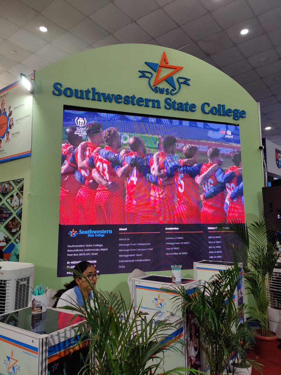 swsc_nepal's tweet image. 𝗛𝗜𝗦𝗦𝗔𝗡 𝗞𝗶𝗿𝘁𝗶𝗽𝘂𝗿 𝗘𝗱𝘂 𝗙𝗮𝗶𝗿 𝗮𝘁 𝗕𝗵𝗿𝗶𝗸𝘂𝘁𝗶 𝗠𝗮𝗻𝗱𝗮𝗽 𝟮𝟬𝟮𝟯 !!!
Pre-Registration Opens !!!
Hurry up and fill up the form:
southwestern.edu.np/2-admission

For more; 
Southwestern State College
Basundhara, Kathmandu.

#DareToExcel #southwesternstatecollege