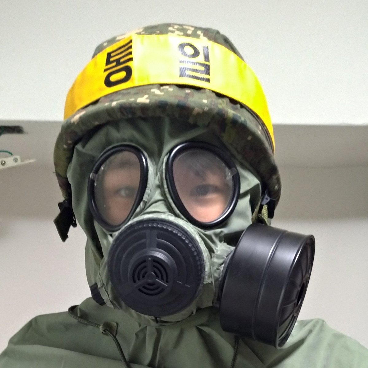 K1 방독면 K1 gas mask K1 ガスマスク K1 防毒面具 #국군 #韓国軍