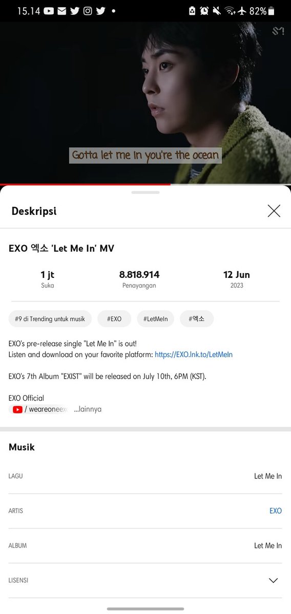 yeolbii2728's tweet photo. I've streamed EXO - Let Me In MV on YouTube (35)

https://t.co/wAPjwRyox4

#LetMeInByEXO #EXO_EXIST #EXO_LetMeIn #EXOisBack #LetMeIn_StreamingParty https://t.co/TNVFOhCj7F