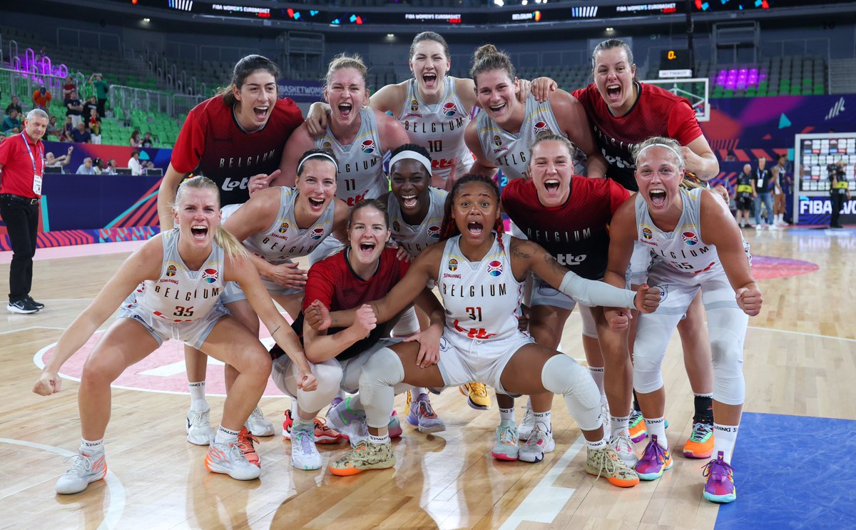 Belgian Cats reach historic final of EuroBasket Women prez.ly/qS1c

#Belga #Belgium #sports #basketball #Basketballbelgium #EuroBasketWomen #EuroBasketWomen2023 #belgiancats