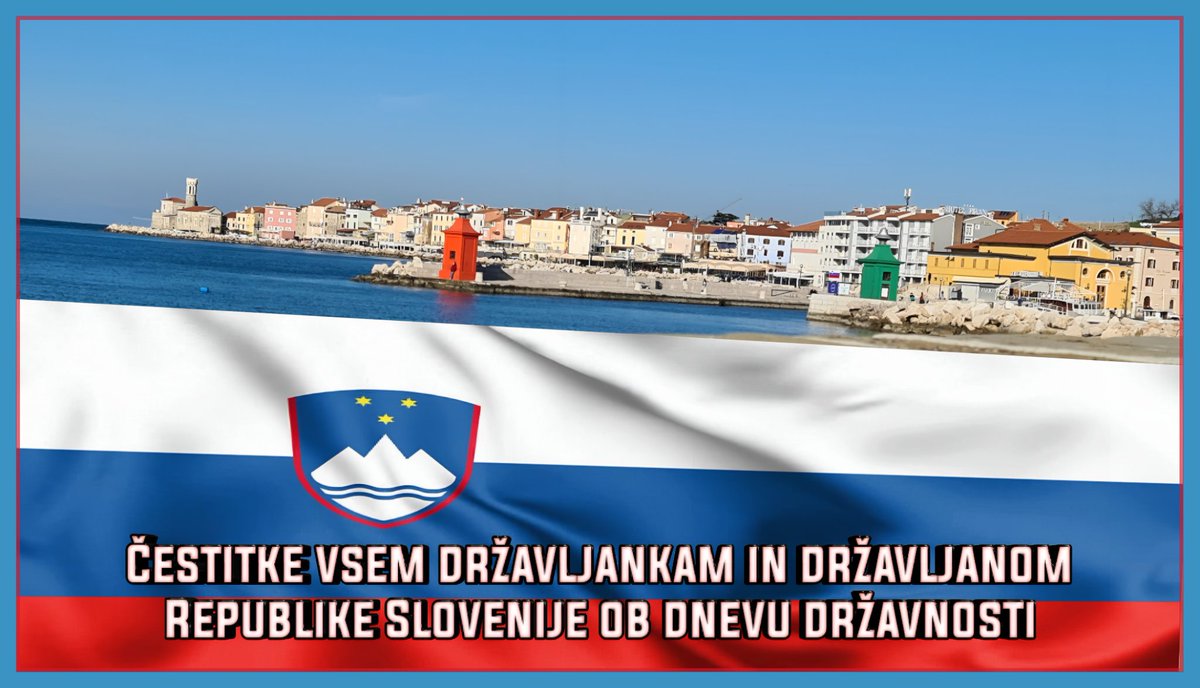 Čestitke vsem državljankam in državljanom Republike Slovenije ob  našem dnevu državnosti ❤️🇸🇮🎉

#Slovenija #Slovenia #Europe #ifeelsLOVEnia #MojaSlovenija #NationalDay