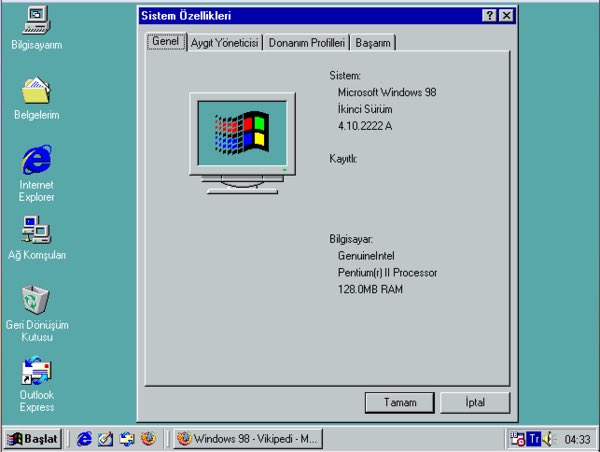 25 Haziran 1998 - Microsoft, Windows 98'i piyasaya sürdü.