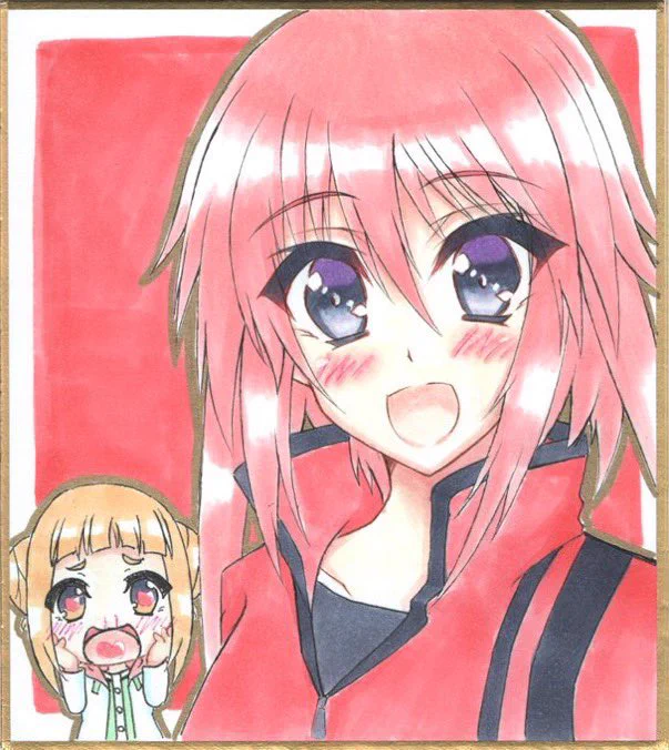 #ほっぺの斜線は可愛い 寧ろ、ほっぺに斜線付けて無い イラストのが稀有なレベルで 描いてます(≧∀≦)