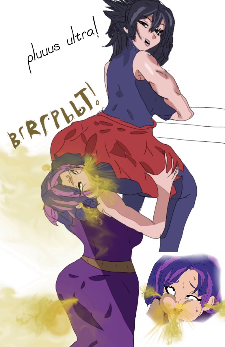mitsurart's tweet photo. nana shimura overloads nagants mouth with gassy farts

this was a commission, and they liked to be kept anonymous. https://t.co/vvGYrdJodO