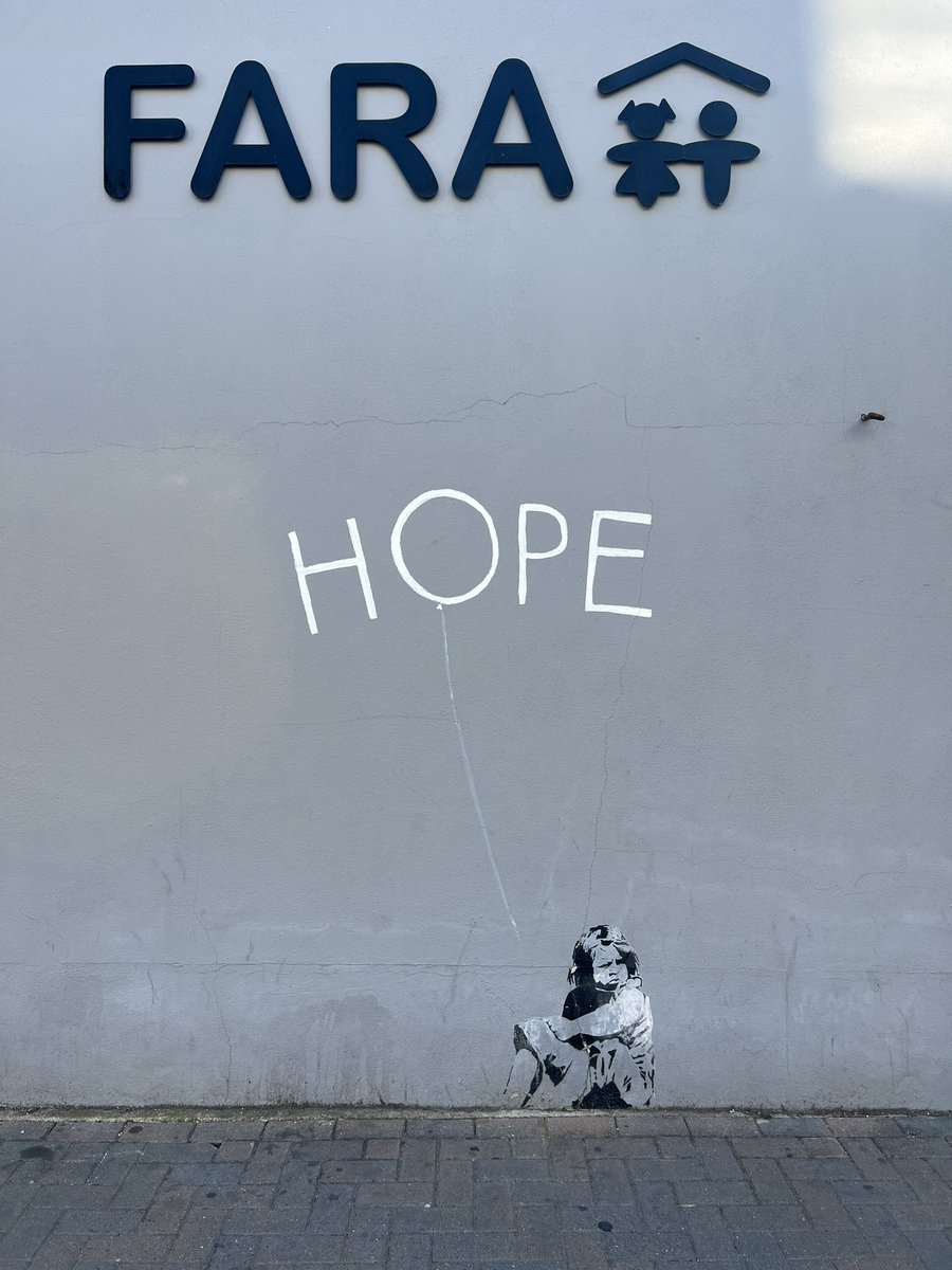 Early morning walk and bumped onto this … Banksy? #banksystreetart <a href="/banksy/">Banksy</a>