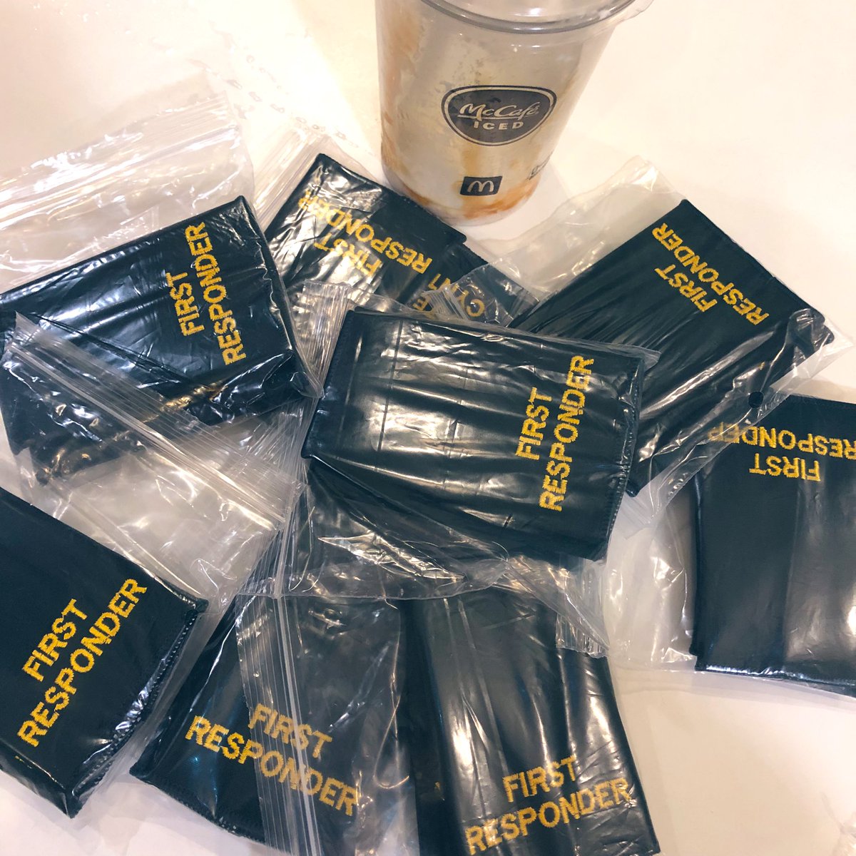 owenmorgs's tweet image. A late night exchange of epaulettes in Maccy D’s car park for @benwaffar07 to distribute amongst to the influx of  Cwm Taff #CFR volunteers. #BrownEnvelopeExchange #Merthyr #Pontyclun #Pontypridd #ChurchVillage #Rhondda