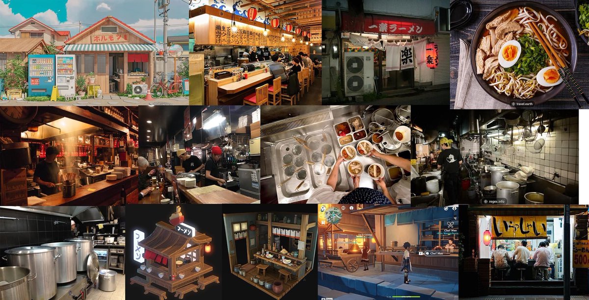 Fun new summer project that I’m working on for my 3D environment 
#game #environmentart #gameart #artist #summerproject #ramen #ramenshop #japan #anime #AnimeArt #artist #gameartist #unrealengine