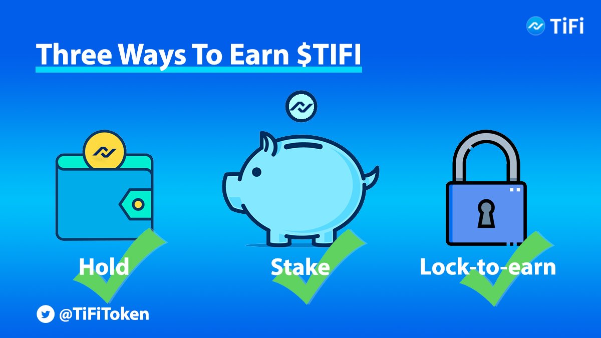 If you are new to #TIFI, here are 3 ways to earn:
✅#Hold in your wallet: earn reflection reward
✅#Stake in TiFi Bank: earn reflection reward➕staking reward
✅#Lock to earn: earn reflection reward➕Fixed High APY Reward up to 100%!
👉 tifi.net/bank/
#Cryptocurency…