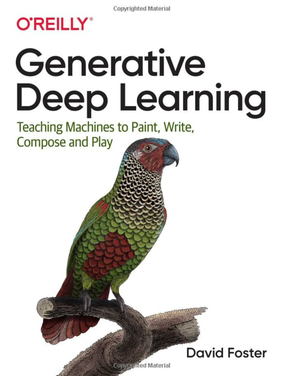 Generative Deep Learning. #BigData #Analytics #DataScience #AI #MachineLearning #IoT #IIoT #PyTorch #Python #RStats #TensorFlow #Java #JavaScript #ReactJS #GoLang #CloudComputing #Serverless #DataScientist #Linux #Books #Programming #Coding #100DaysofCode 
geni.us/GenDL