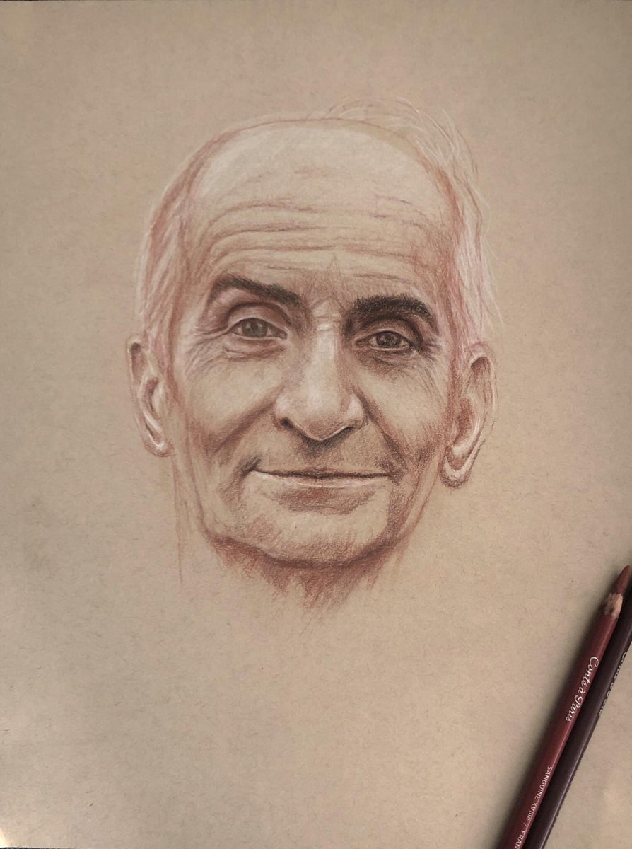 PixelsFromMars's tweet image. Drawing with Sanguine on toned paper - renaissance method #louisdefunes #charcoal #charocoaldrawing #frenchmovieicon #portrait #portraitart #portraitdrawing
#frenchactor