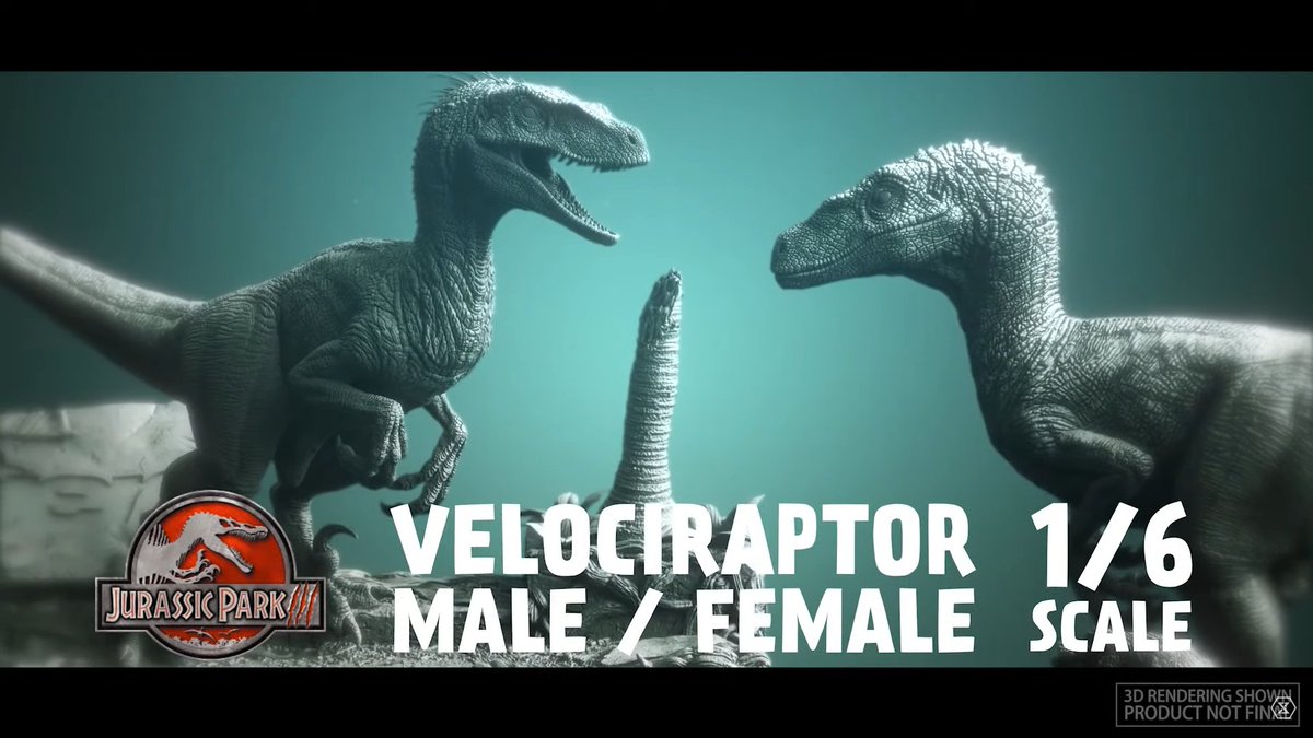 DevilTakoyaki on Twitter "1/6 Jurassic Park III Velociraptor"