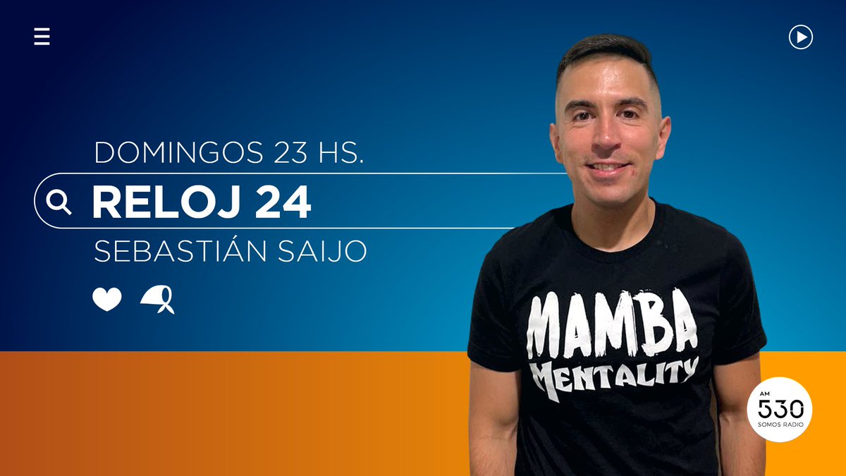 somosradioam530's tweet photo. #RelojDe24

📻 Ya llega Reloj de 24, desde las 23 hs 🎙 con Sebastián Saijo @SebaSaijo

#AM530 #SomosRadio #BuscamosLaVerdadSiempre https://t.co/RGrj8UA7cG