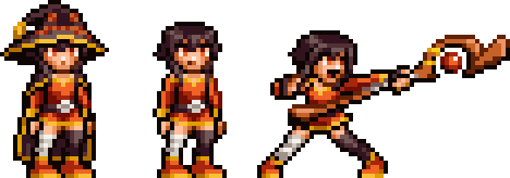 Megumin in Metal Slug style sprites... no reason, i just was bored

#MetalSlug #MetalSlugAttack #pixelart #videogames #Konosuba #Megumin