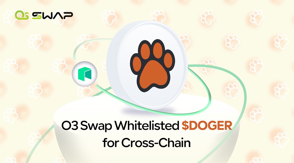 🐾New on #O3Swap: $DOGER!

$DOGER is the governance token of @DogeRift, a #PlaytoEarn 3D Metaverse Game (AI Powered) on $NEO and $BNB.

Trade $DOGER from 14 chains to #Neo at o3swap.com!